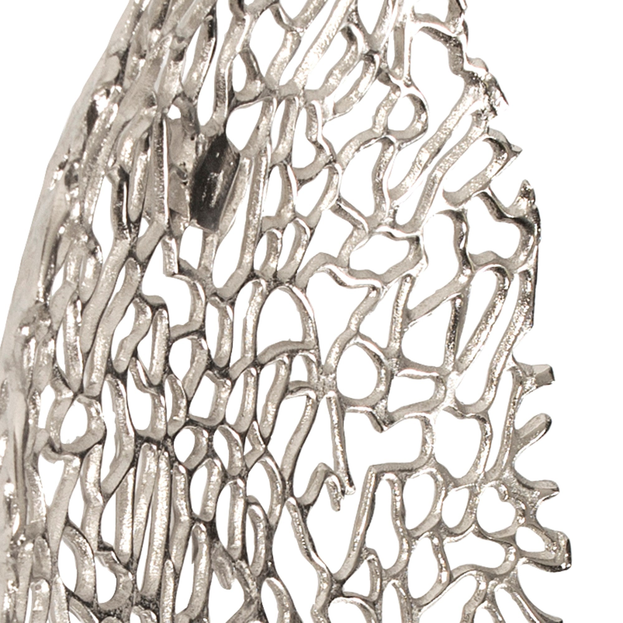 Open Work Silver Wall Decor