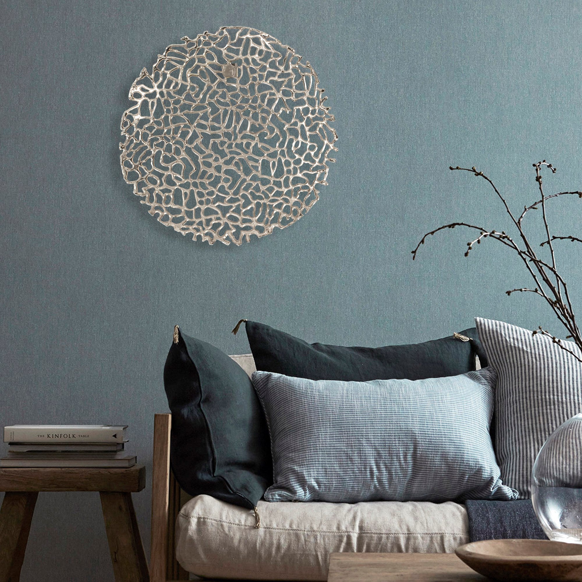 Open Work Silver Wall Decor