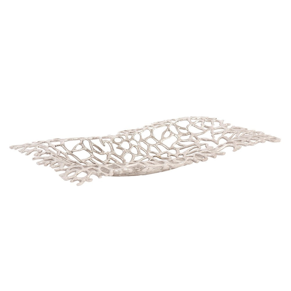 Silver Aluminum Branch Tray