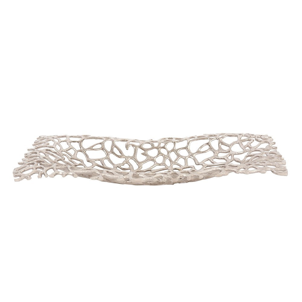 Silver Aluminum Branch Tray