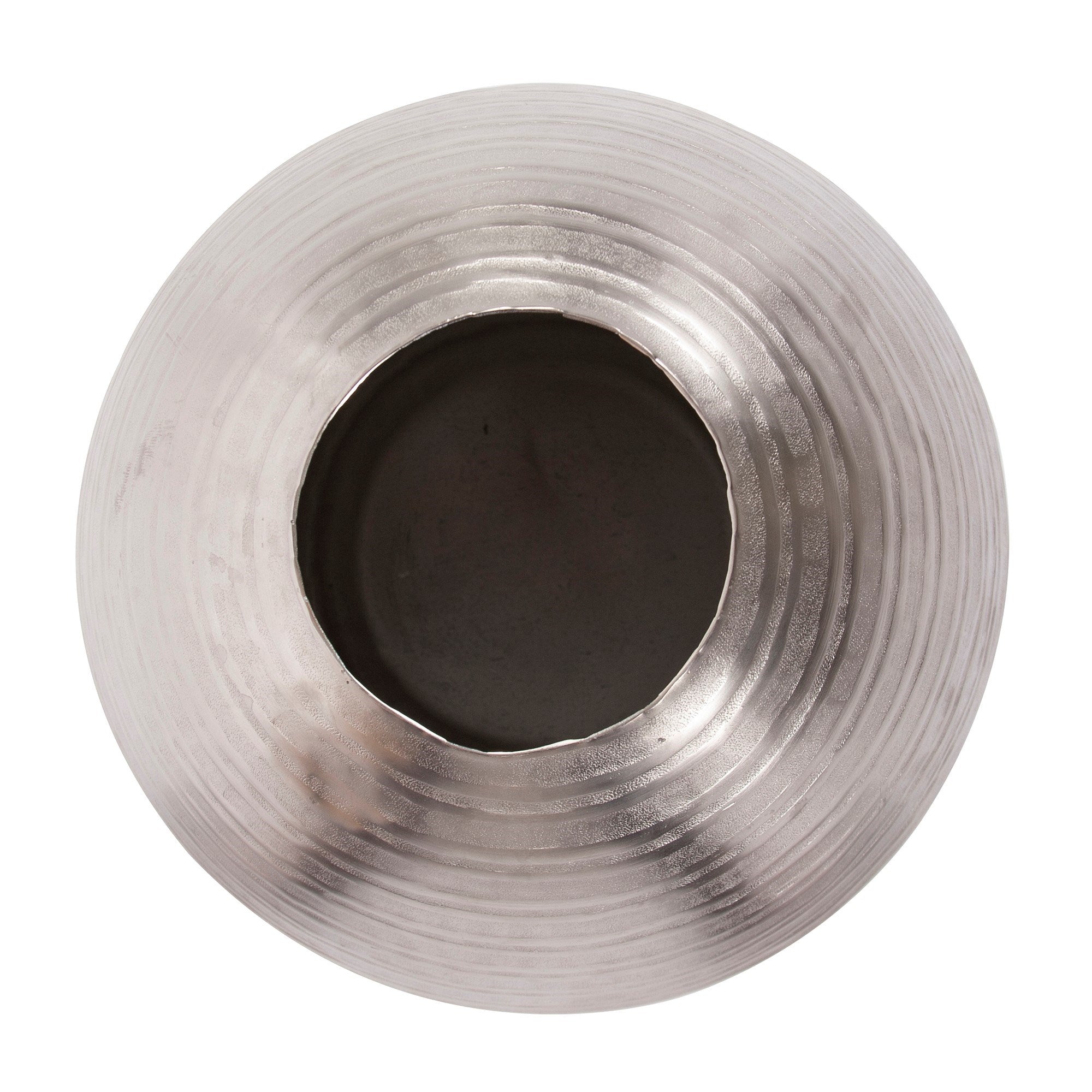 Chiseled Silver Teardrop Vase, Large