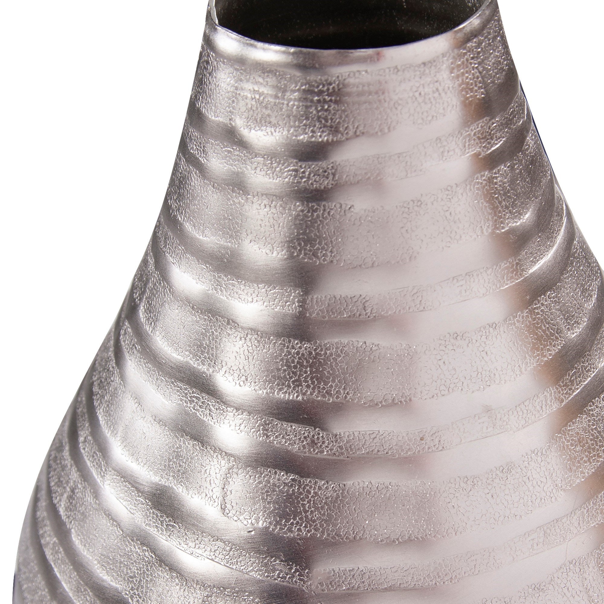 Chiseled Silver Bell Vase, Large