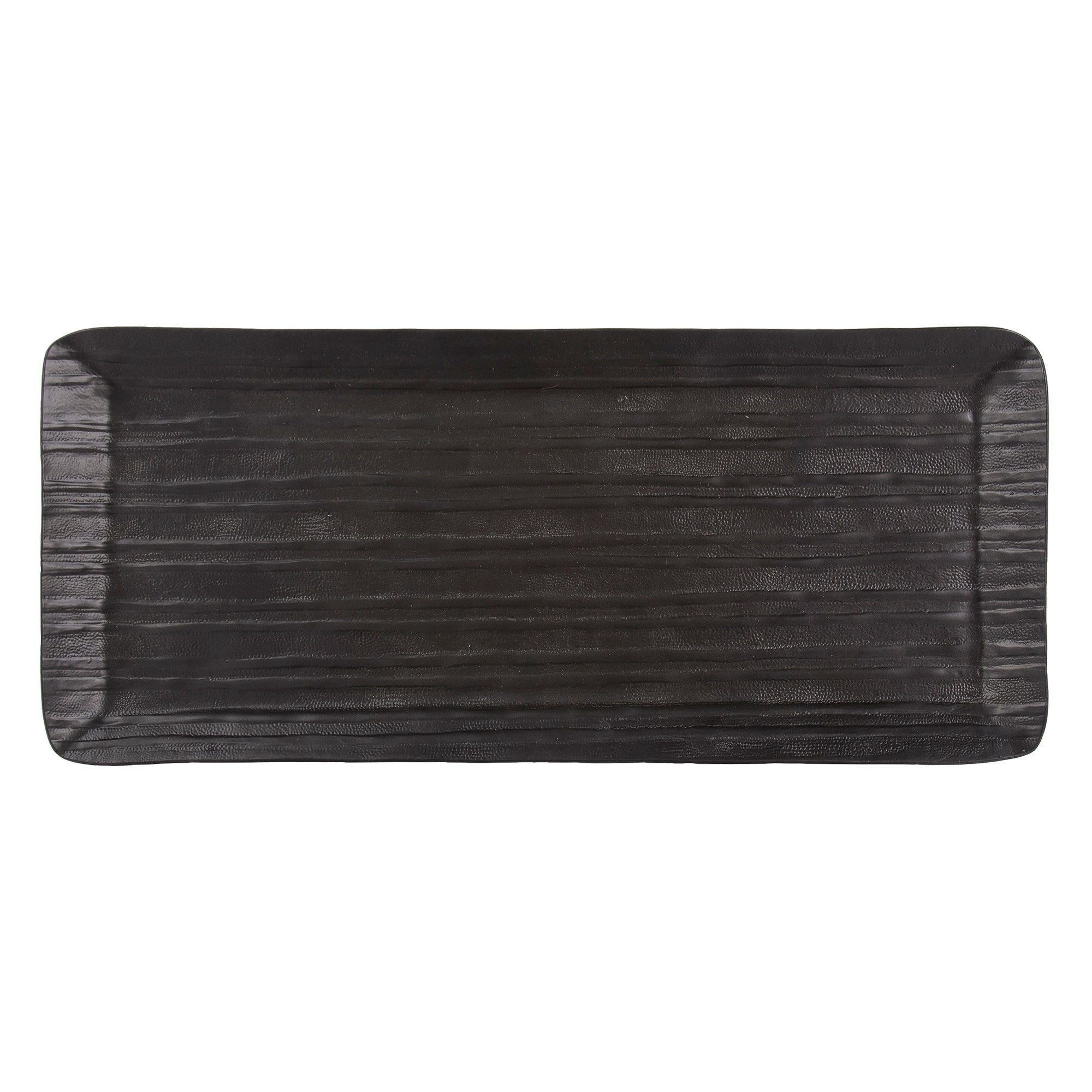 Chiseled Black Tray, Small
