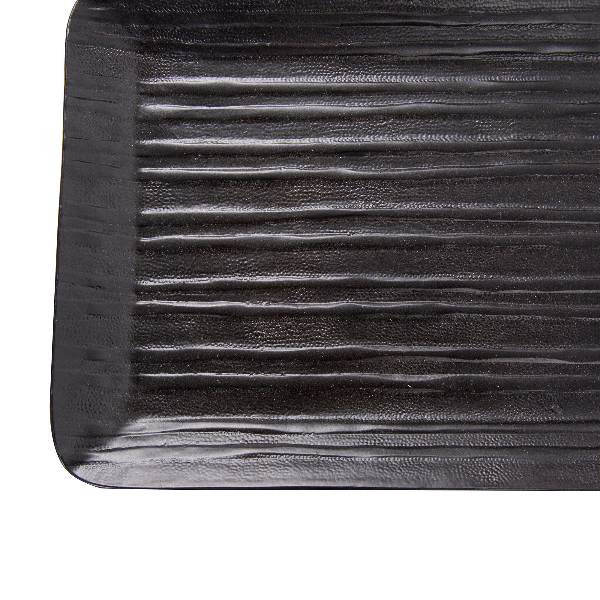 Chiseled Black Tray, Small