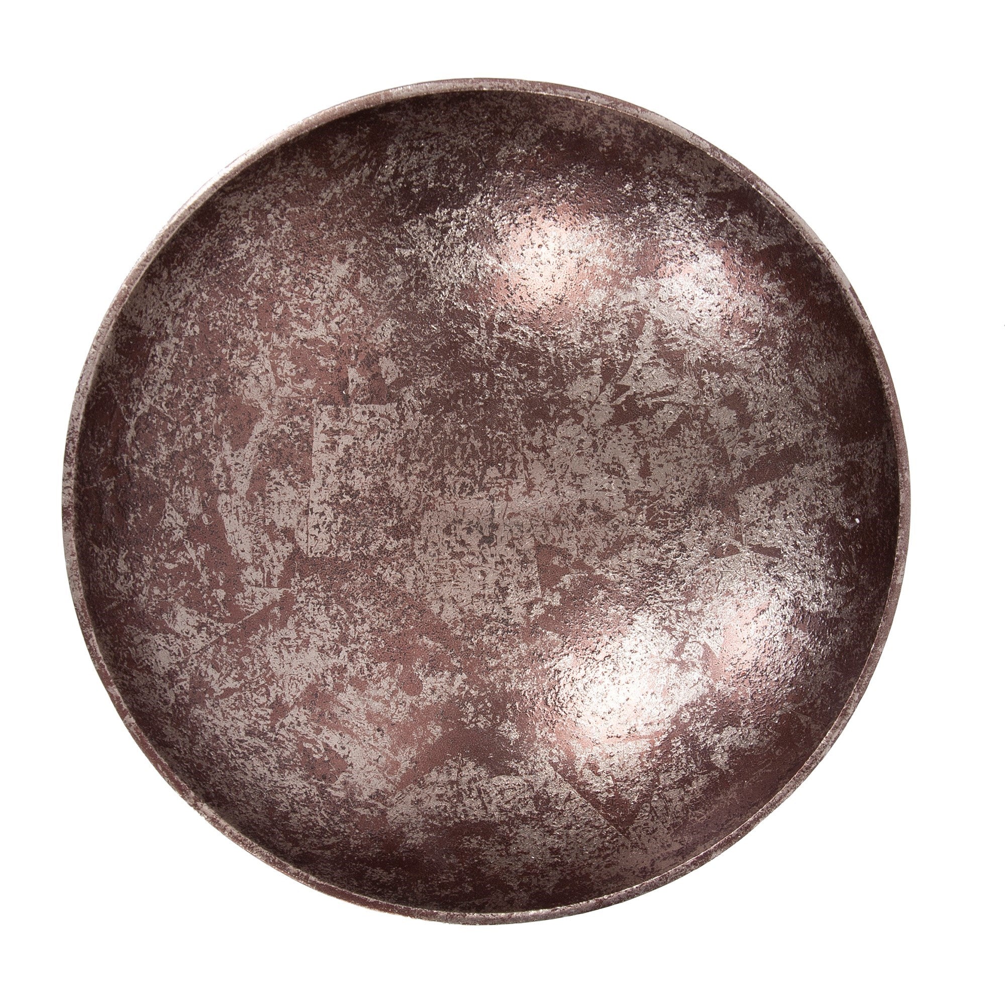 Aluminum Footed Bowl in Antiqued Bronze, Small