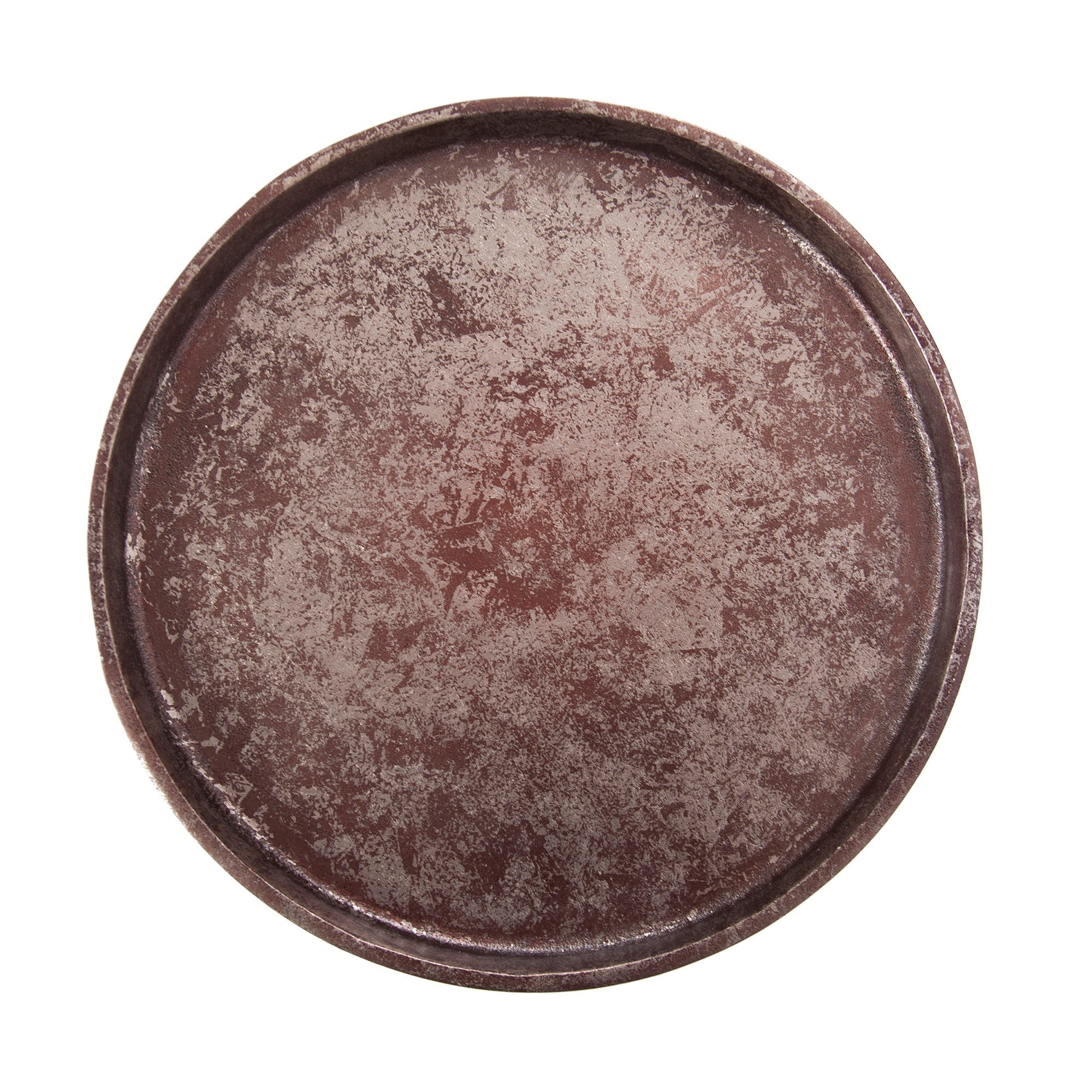 Aluminum Footed Tray in Antiqued Bronze, Small