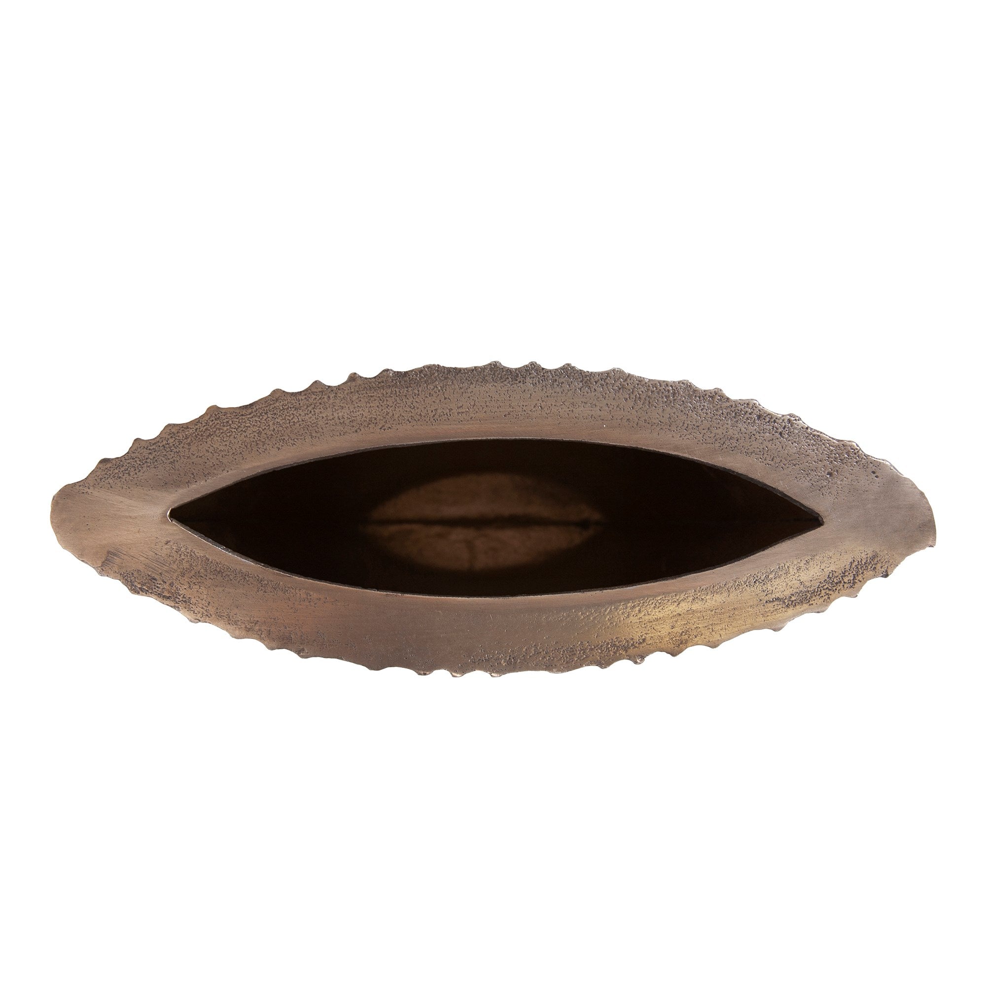 Organic Grooved Triangular Aluminum Vase