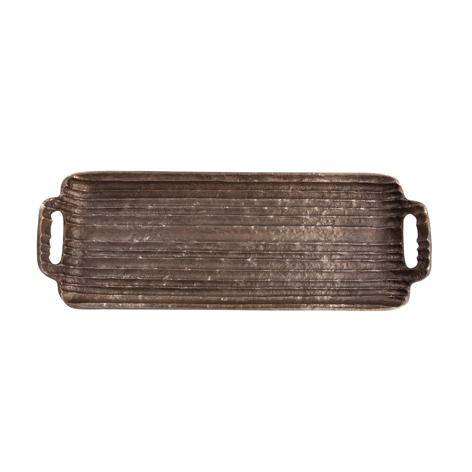 Organic Grooved Aluminum Tray