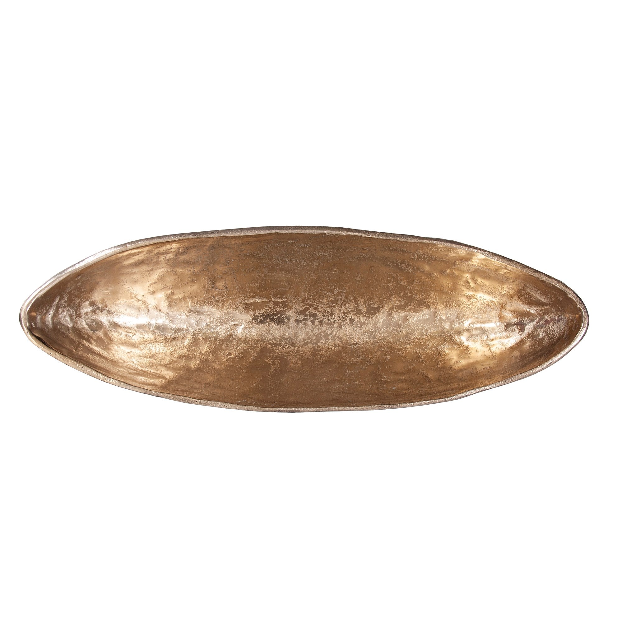 Hammered Ebony Aluminum Footed Bowl