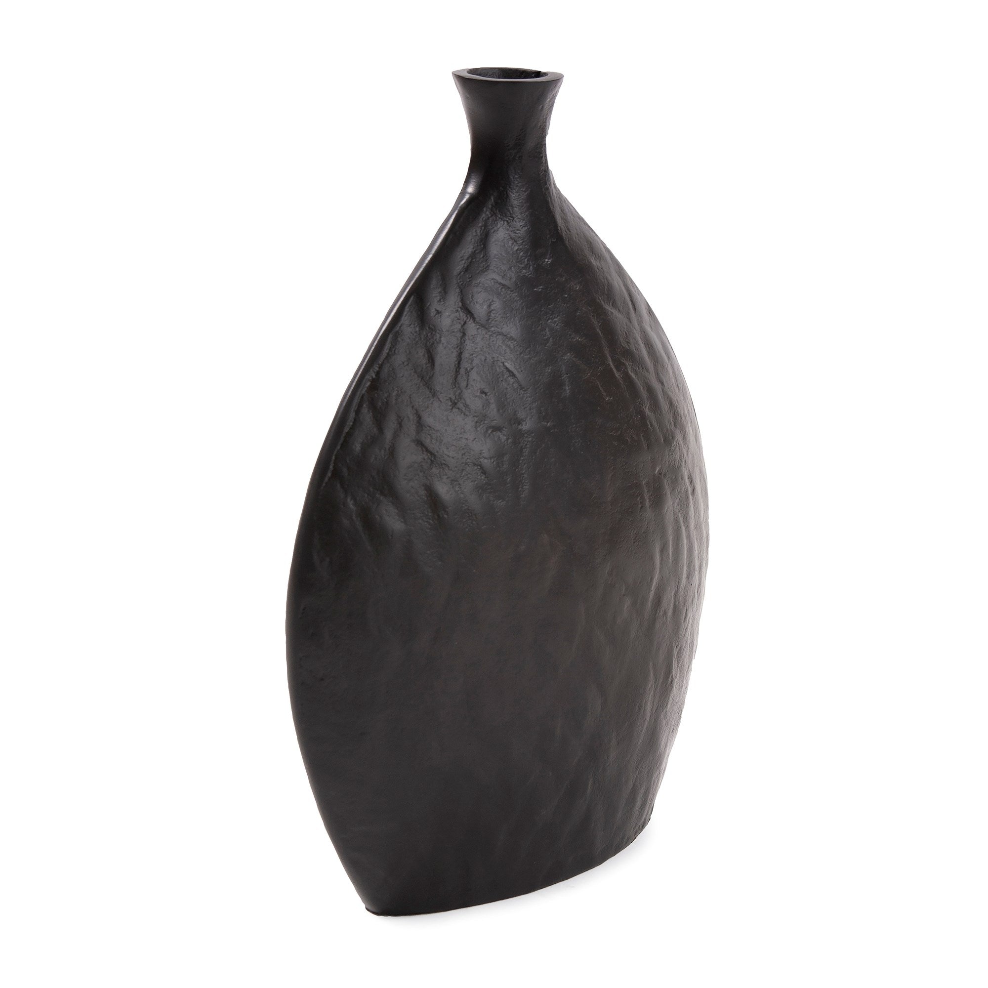 Hammered Organic Ebony Aluminum Bottle, Large