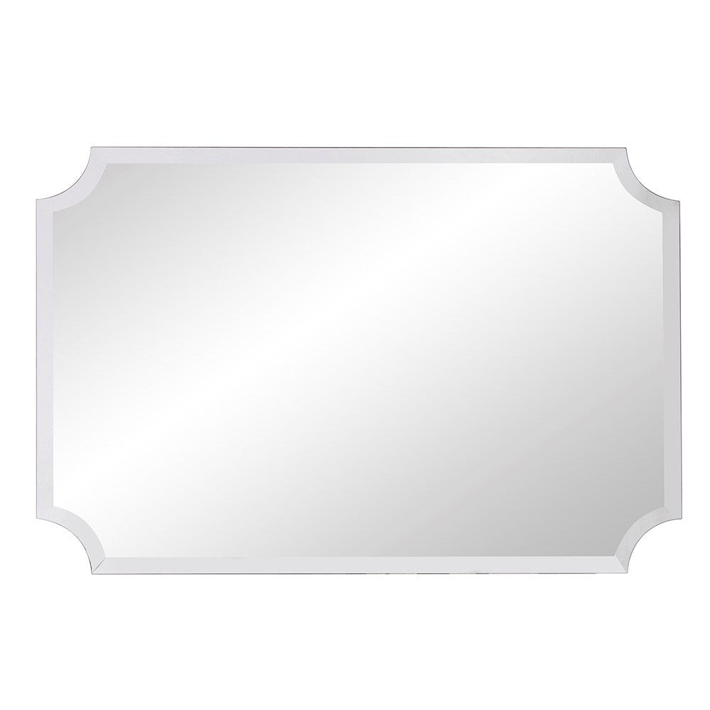 Scalloped Frameless Mirror