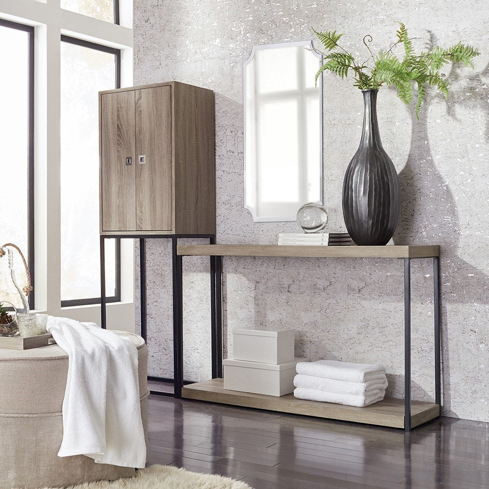 Scalloped Frameless Mirror