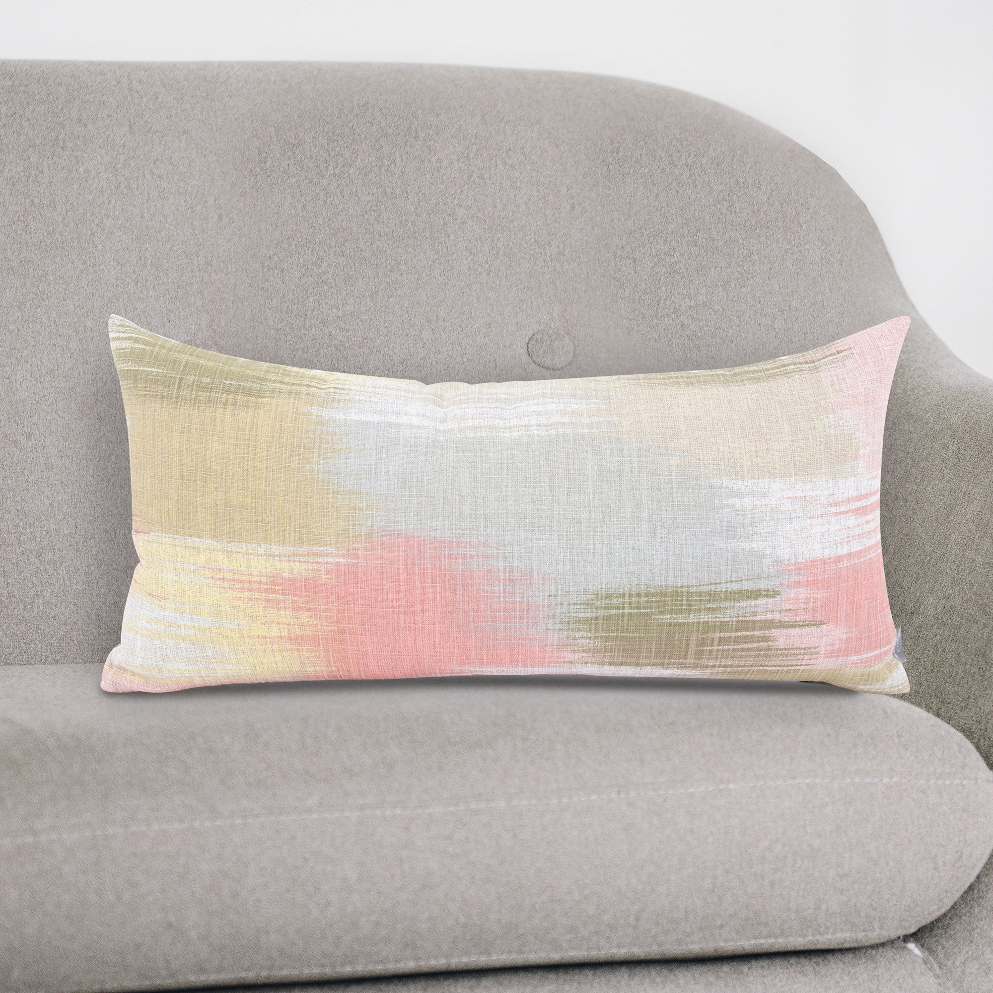 Gleam Coral Kidney Pillow- 11" x 22"