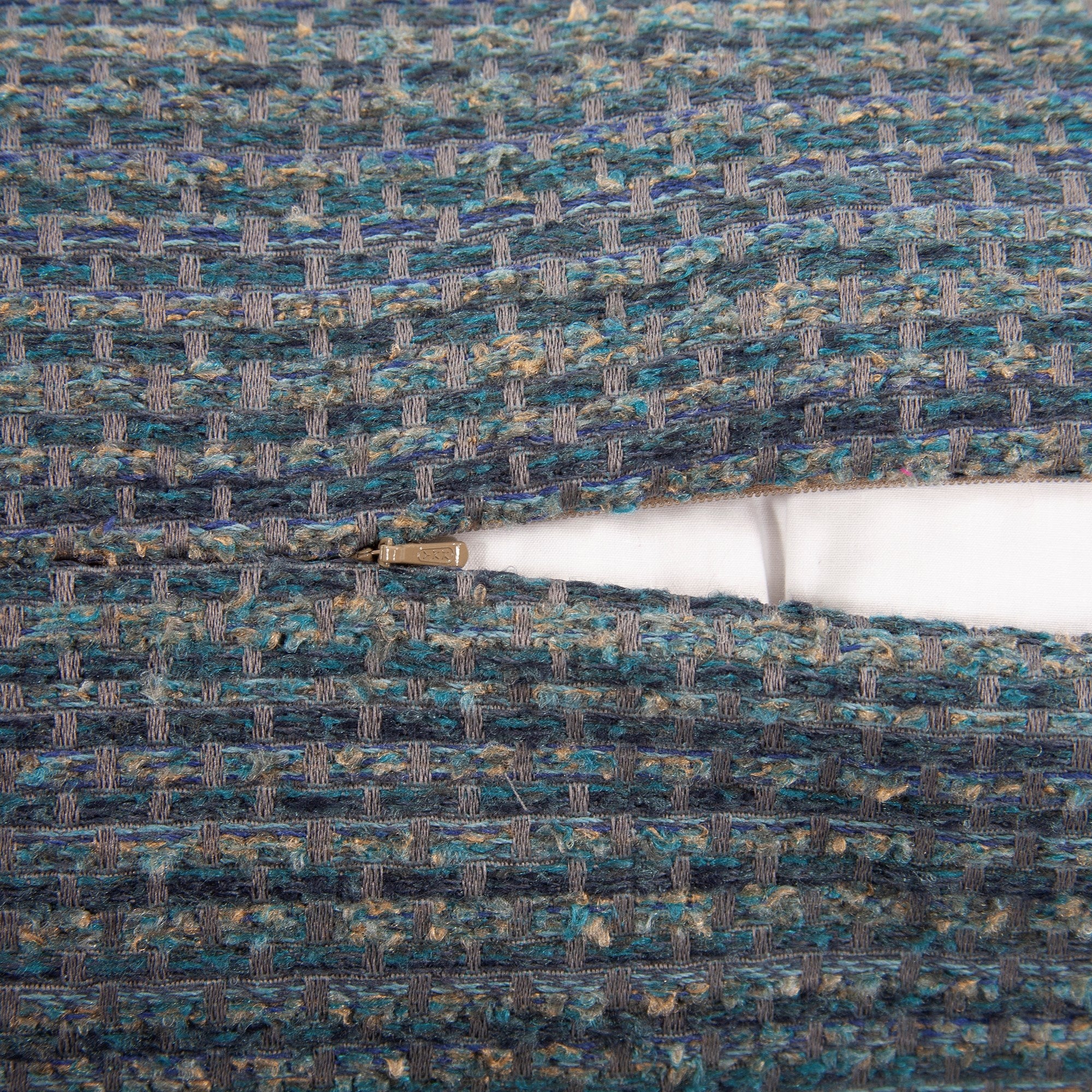 Alton Indigo Kidney Pillow- 11" x 22"