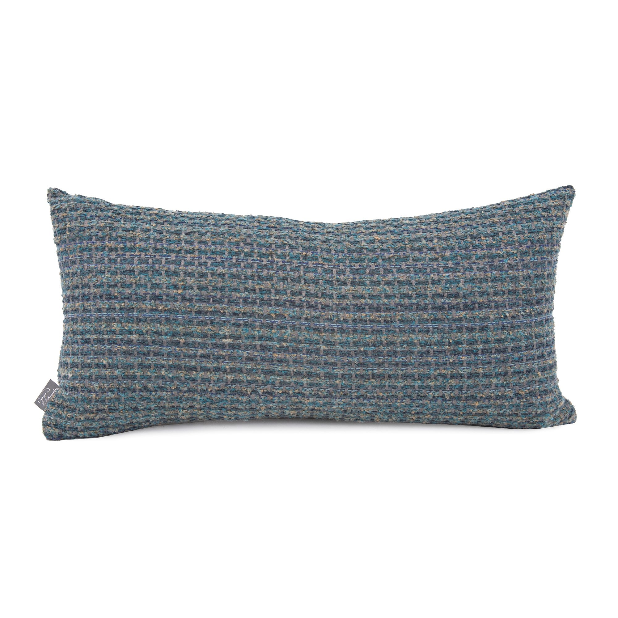 Alton Indigo Kidney Pillow- 11" x 22"