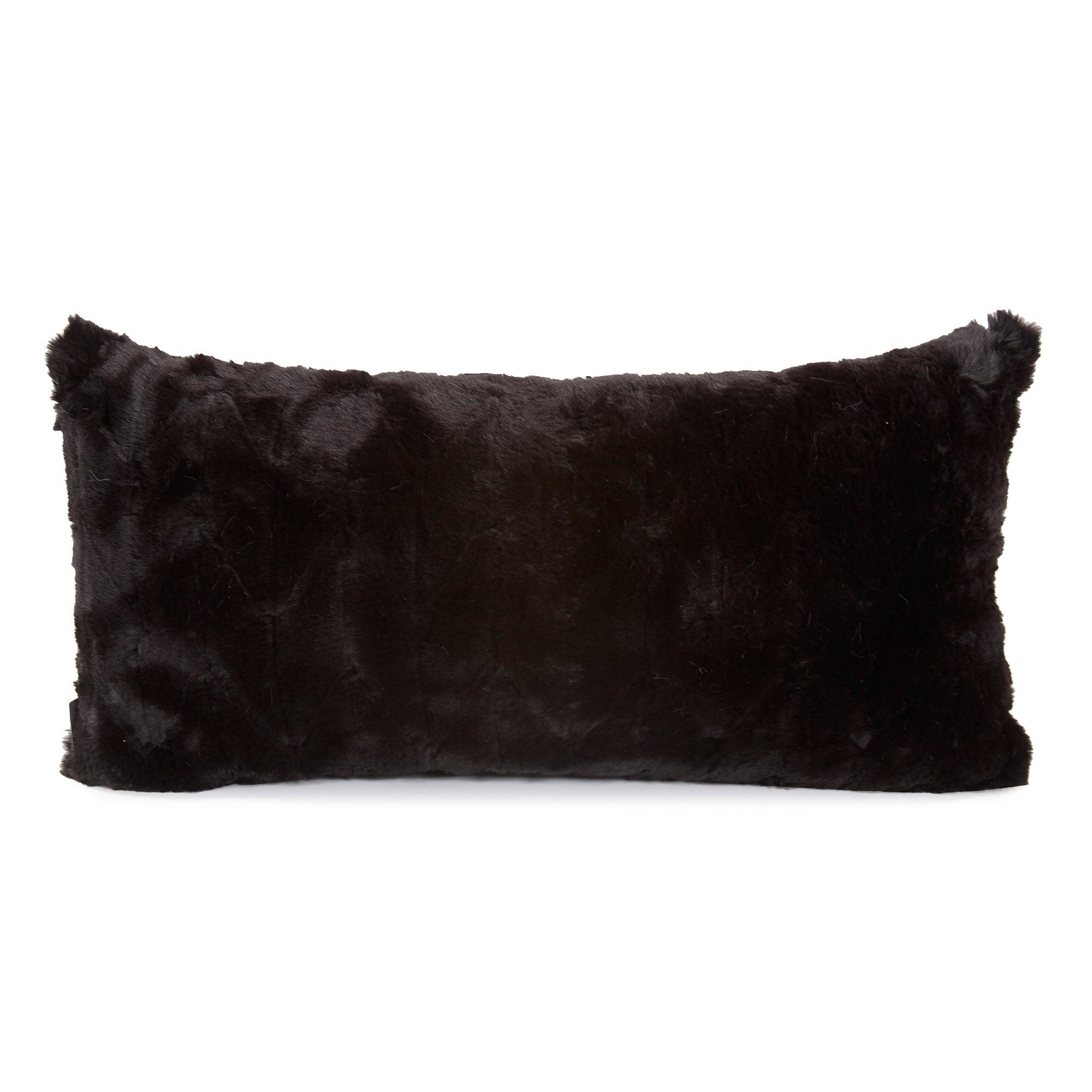 Angora Ebony Kidney Pillow- 11" x 22"