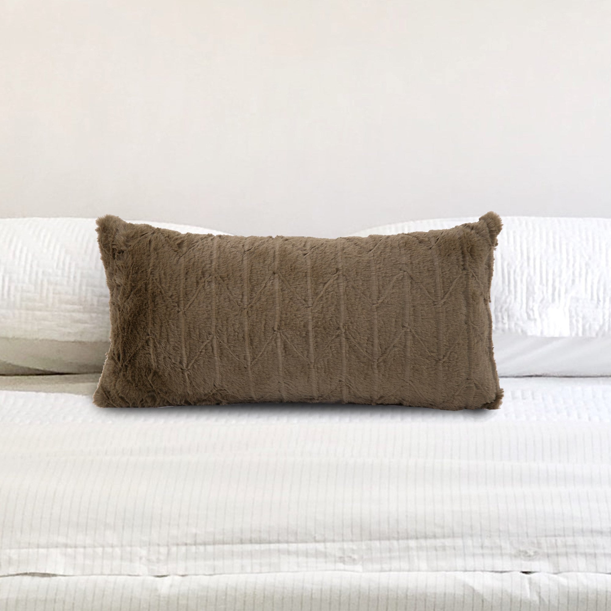 Angora Moss Kidney Pillow- 11" x 22"