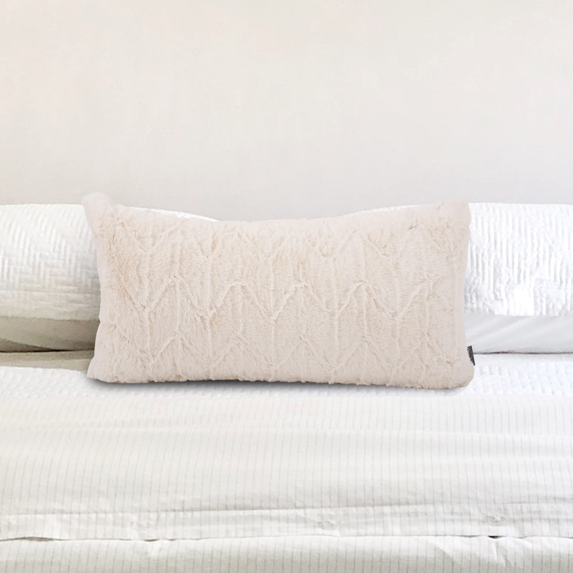 Angora Natural Kidney Pillow- 11" x 22"