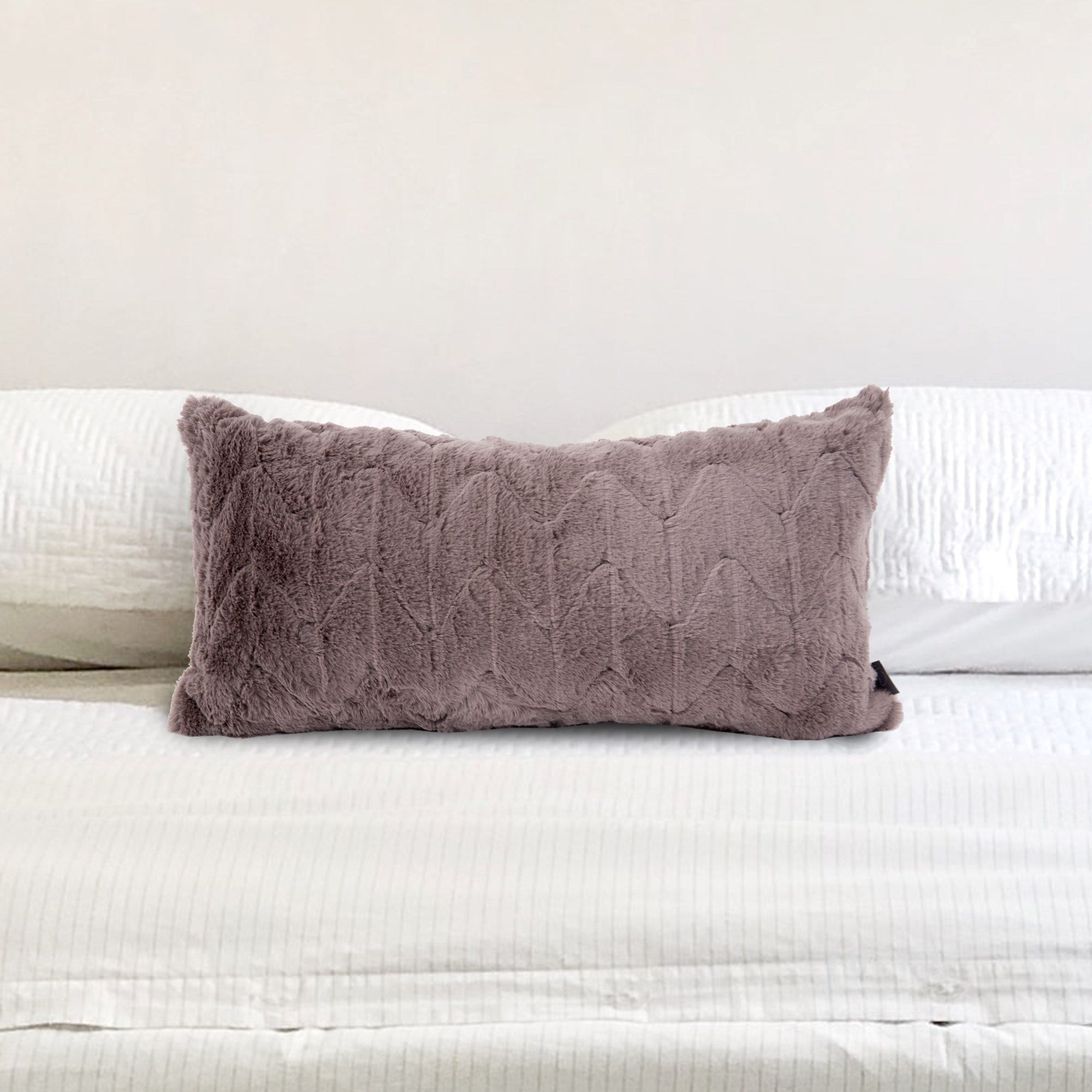 Angora Stone Kidney Pillow- 11" x 22"