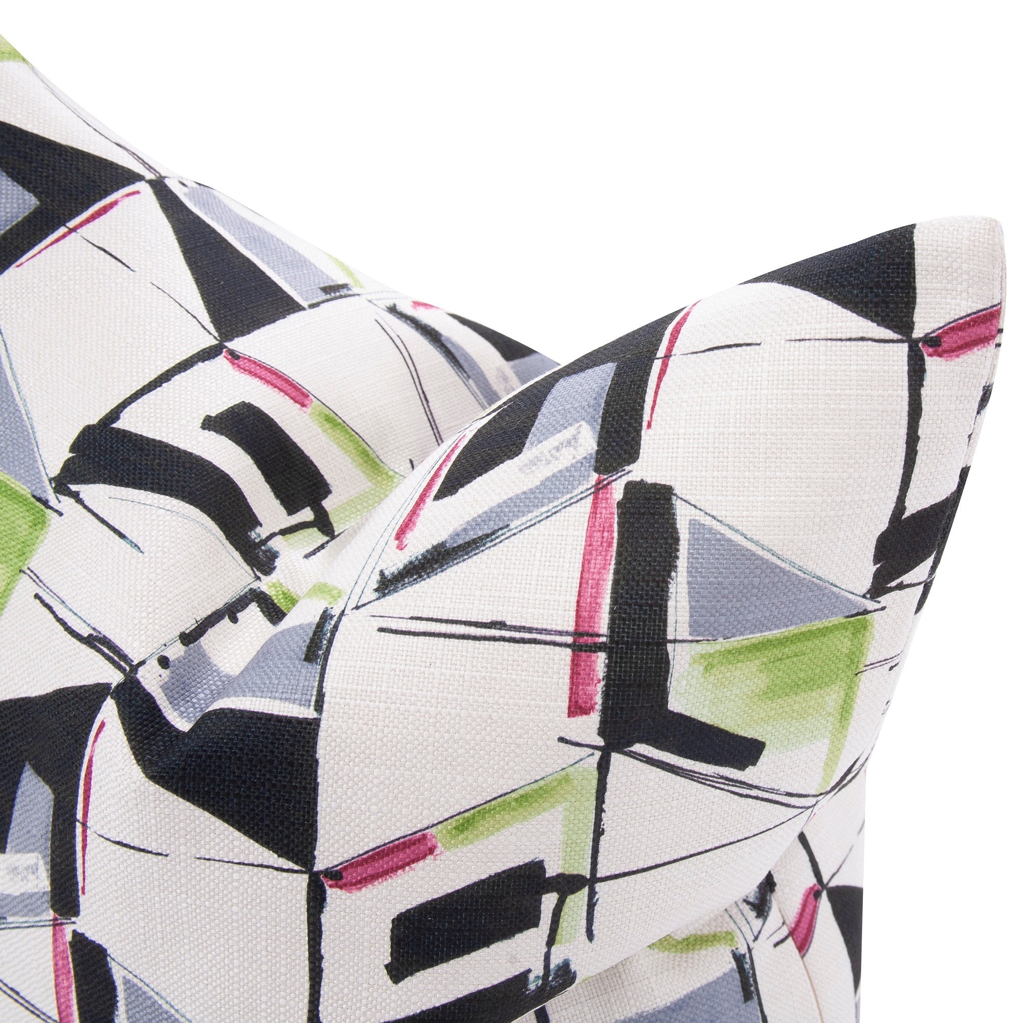 Abstract Fuchsia Kidney Pillow- 11" x 22"