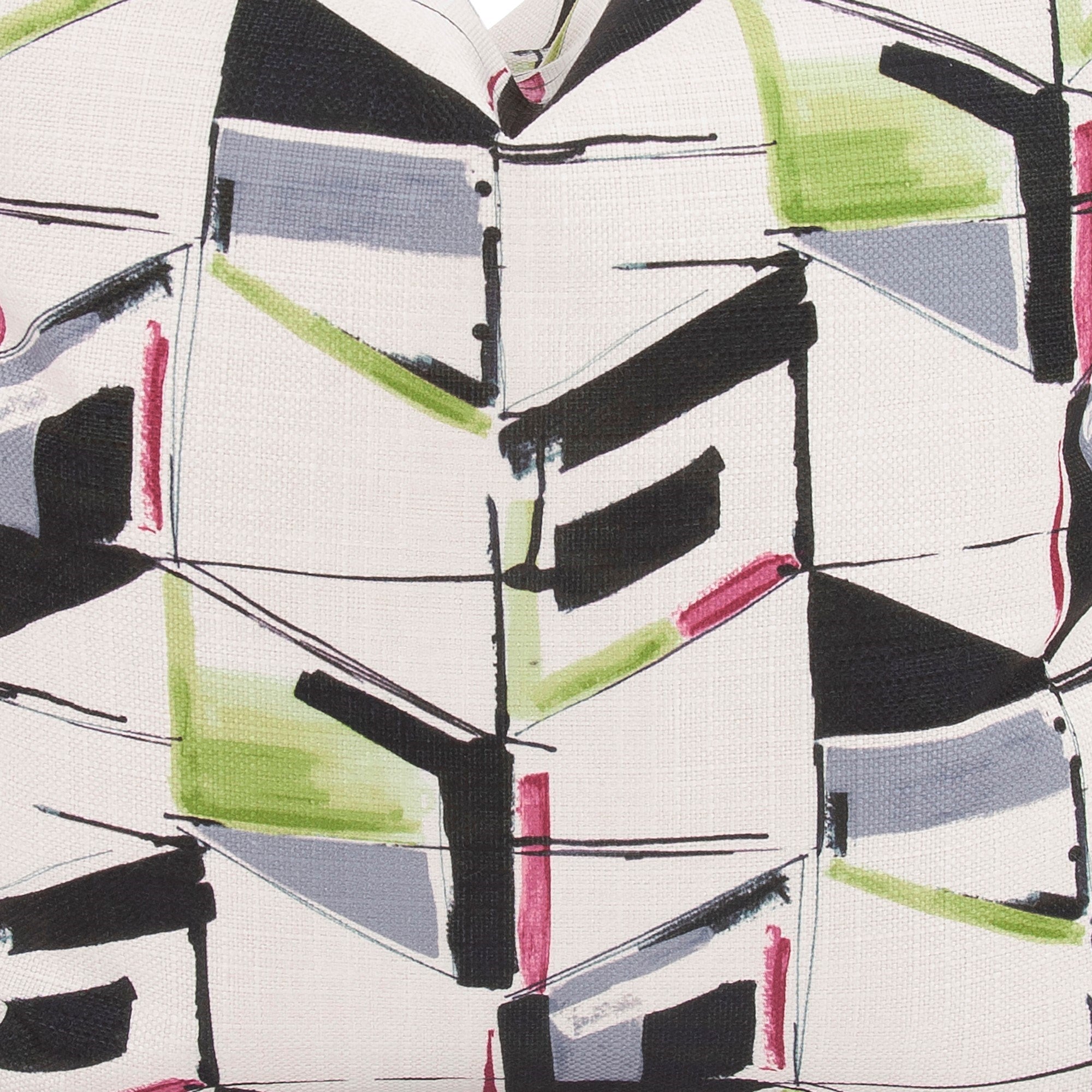 Abstract Fuchsia Kidney Pillow- 11" x 22"