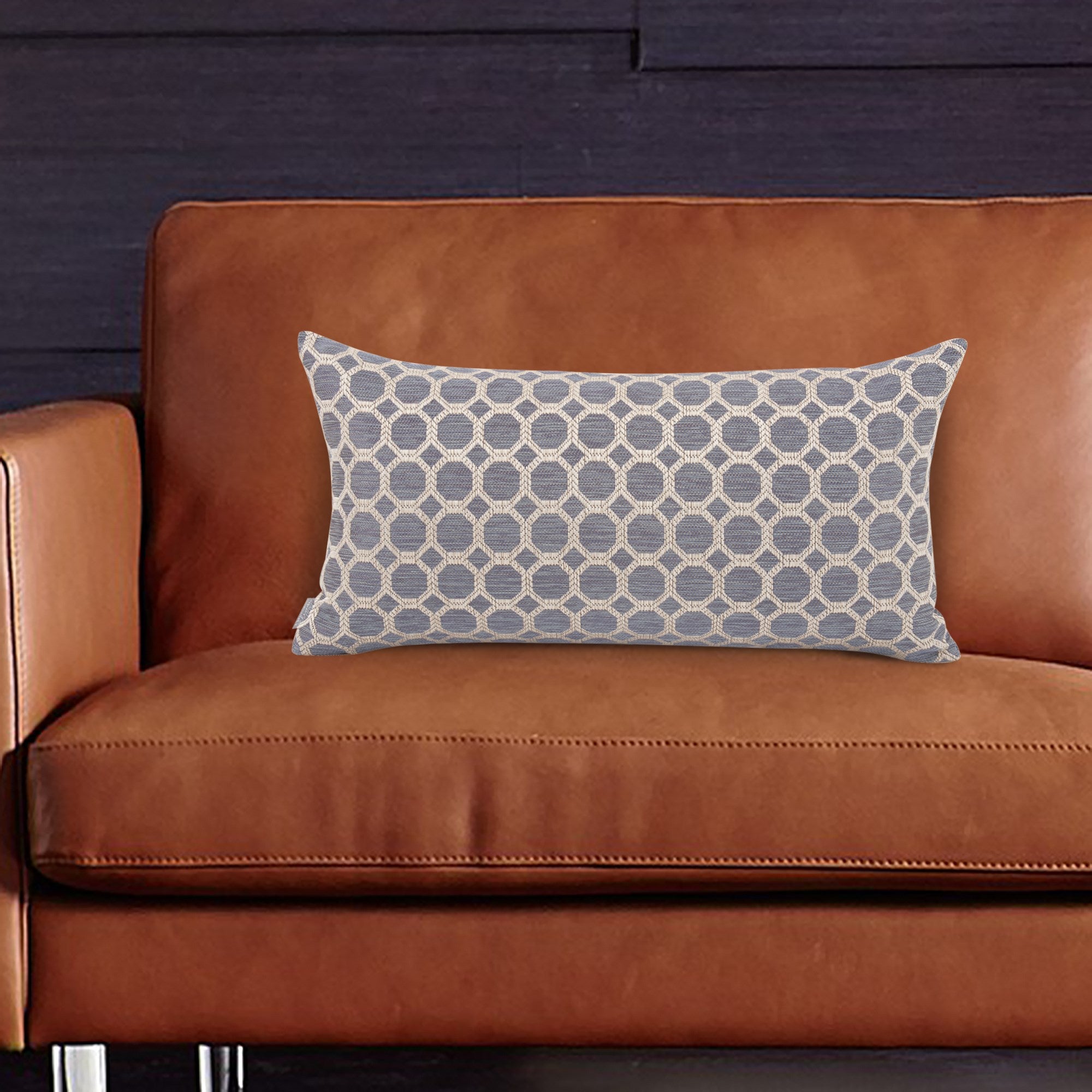 Pyth Steel Kidney Poly Pillow- 11" x 22"