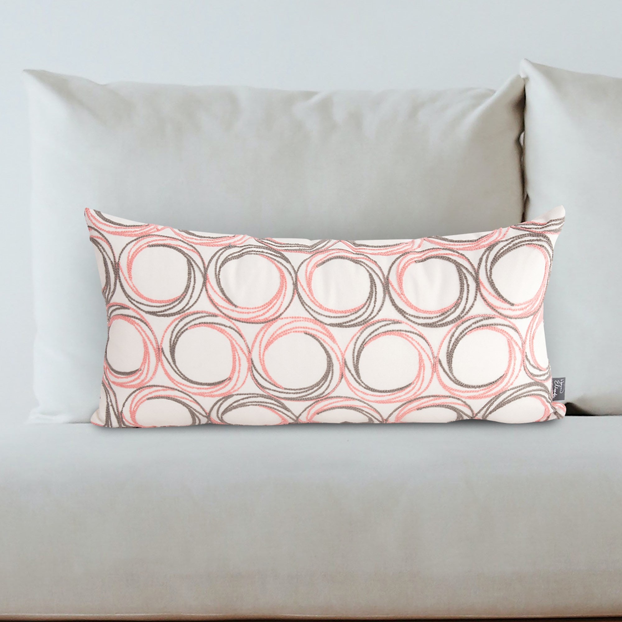 Demo Coral Kidney Pillow- 11" x 22"