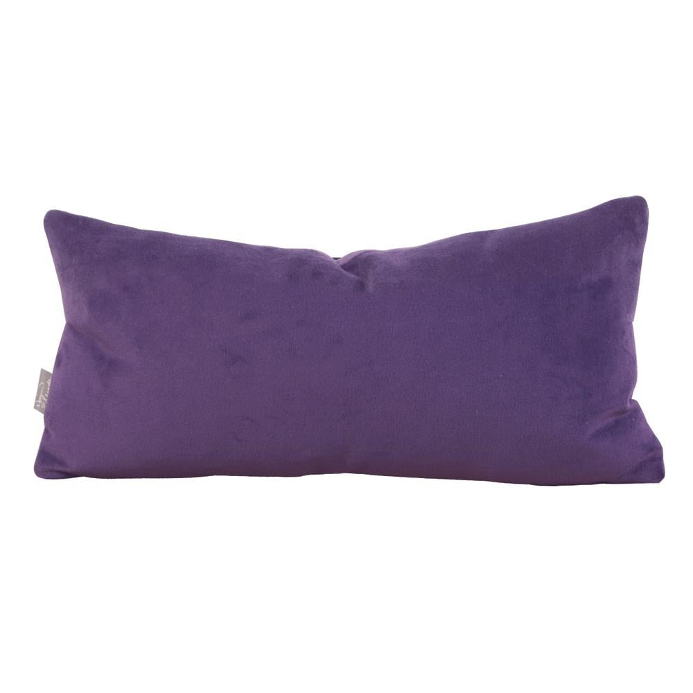 Bella Eggplant Kidney Pillow- 11" x 22"