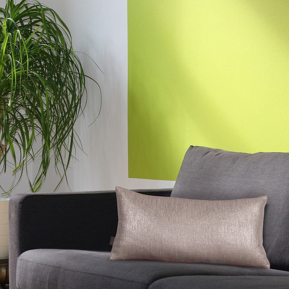 Glam Pewter Kidney Pillow- 11" x 22"