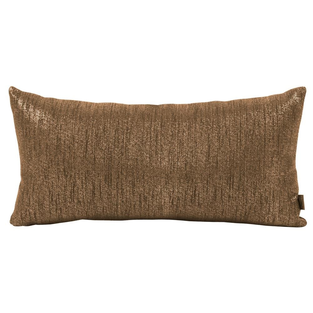 Glam Chocolate Kidney Pillow- 11" x 22"