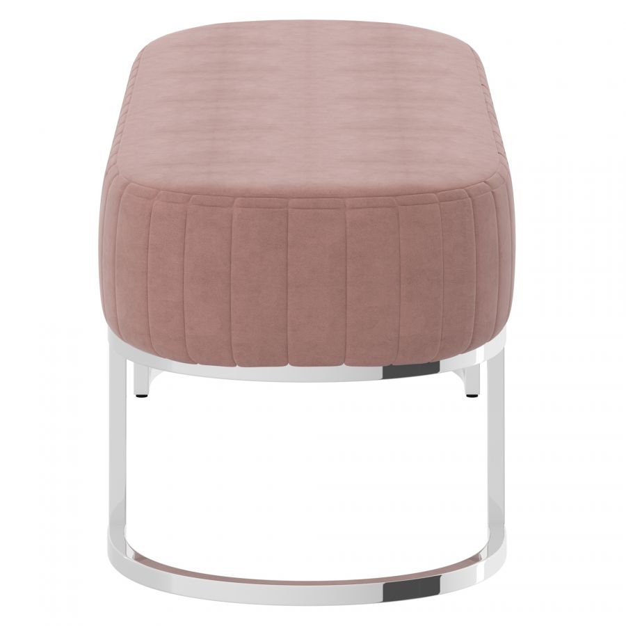 Zamora Dusty Rose - Silver Bench