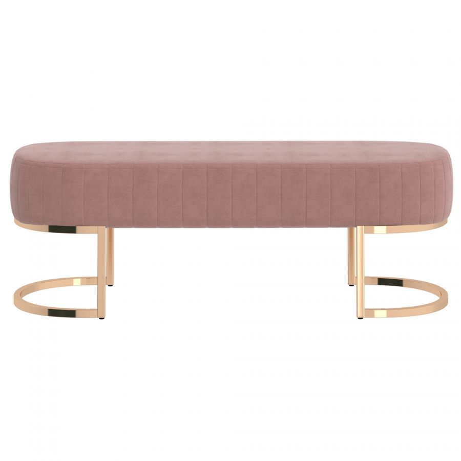 Zamora Dusty Rose - Gold Bench