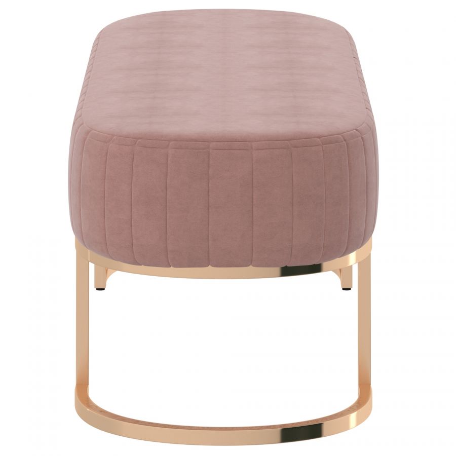 Zamora Dusty Rose - Gold Bench