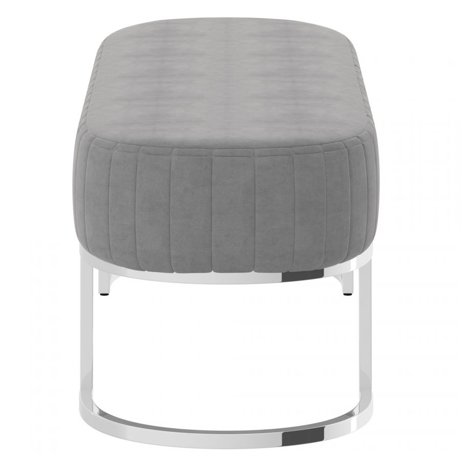 Zamora Grey - Silver Bench