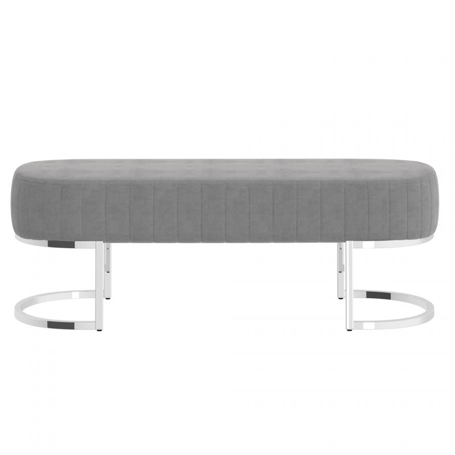 Zamora Grey - Silver Bench