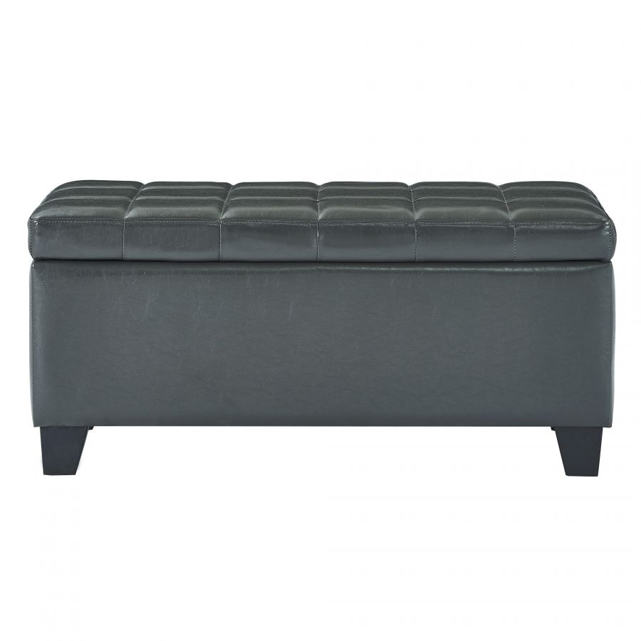 Winston Grey Rectangular Storage Ottoman