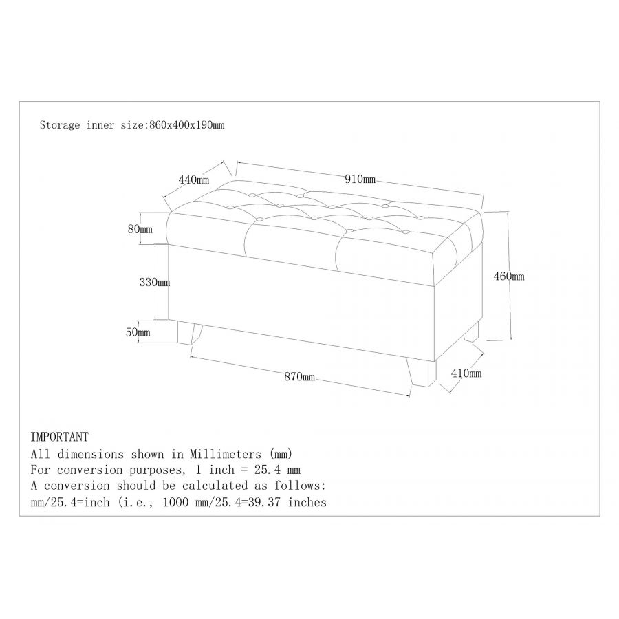 Sally Purple Rectangular Storage Ottoman