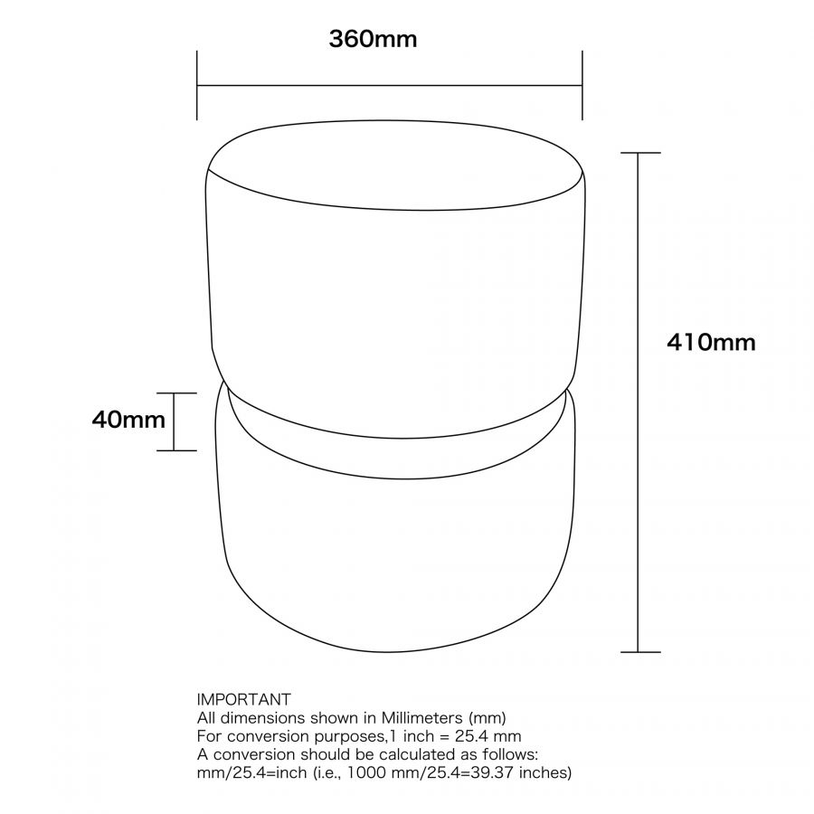 Violet Blush Pink Round Ottoman