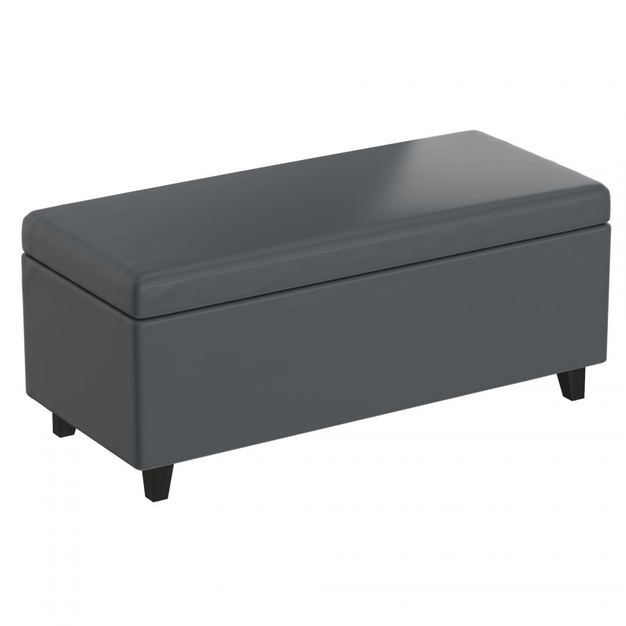 Wyatt Grey Lift-Top Cocktail Ottoman