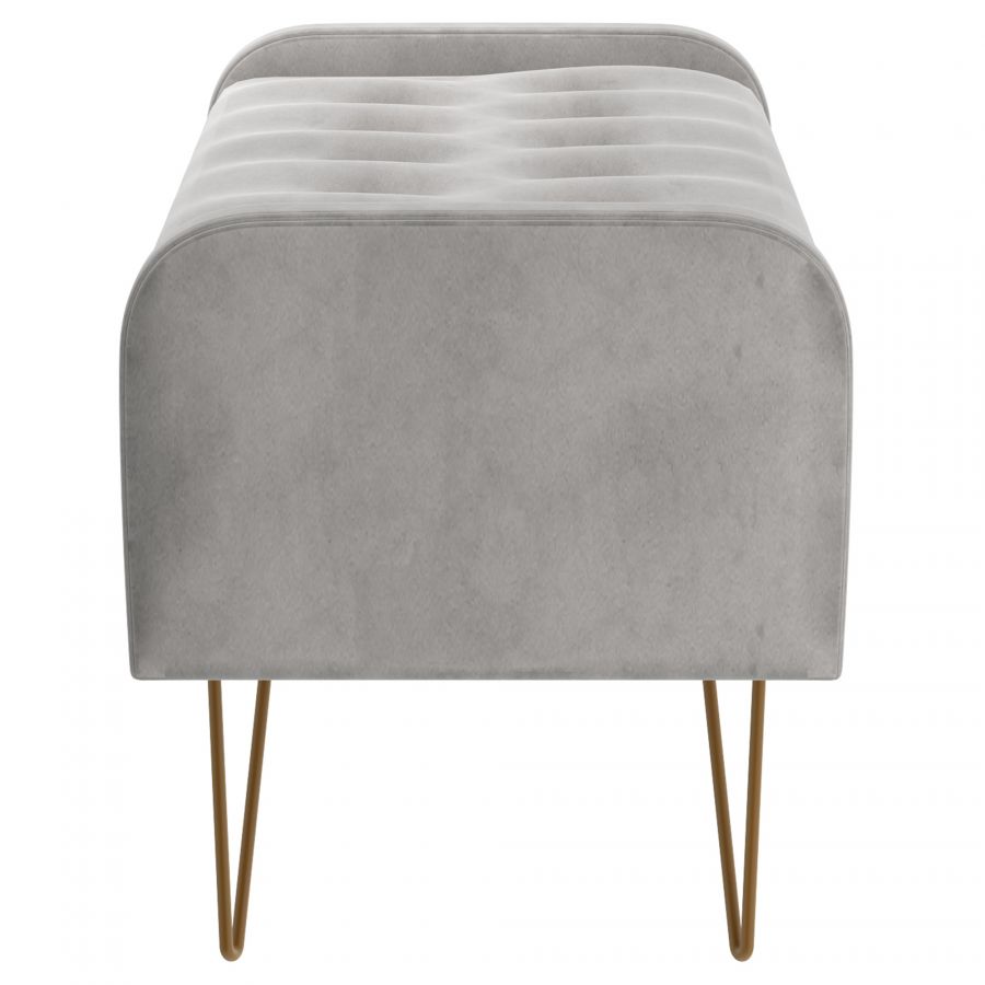 Sabel Grey Storage Ottoman/Bench