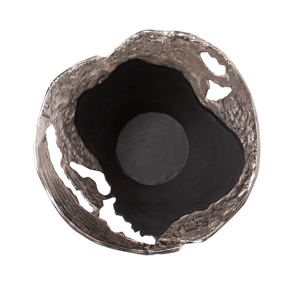 Contemporary Nickel and Black Bowl, Small