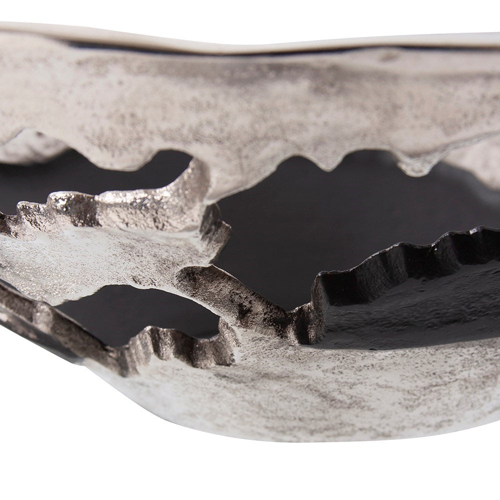 Contemporary Nickel and Black Bowl, Large