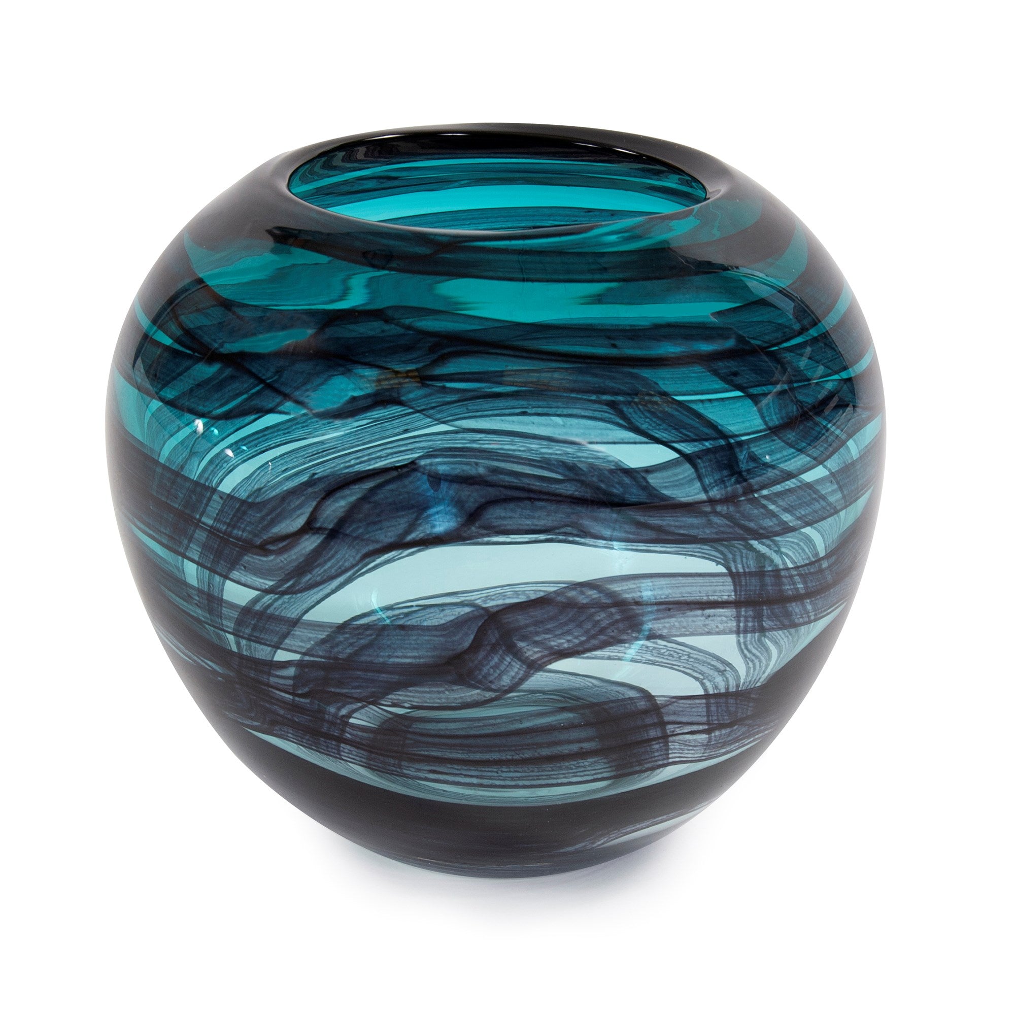 Cyclone Swirled Glass Bowl
