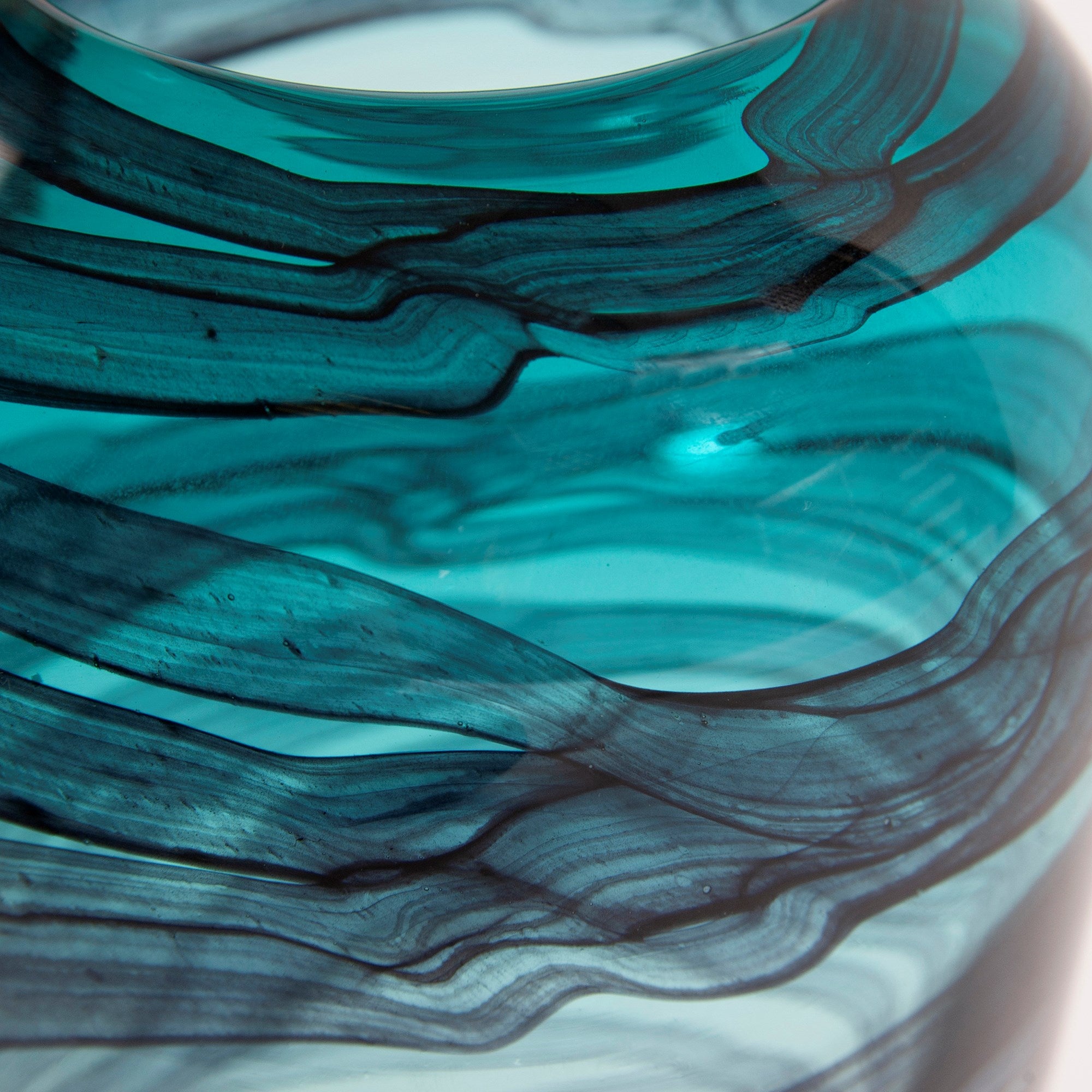 Cyclone Swirled Glass Vase