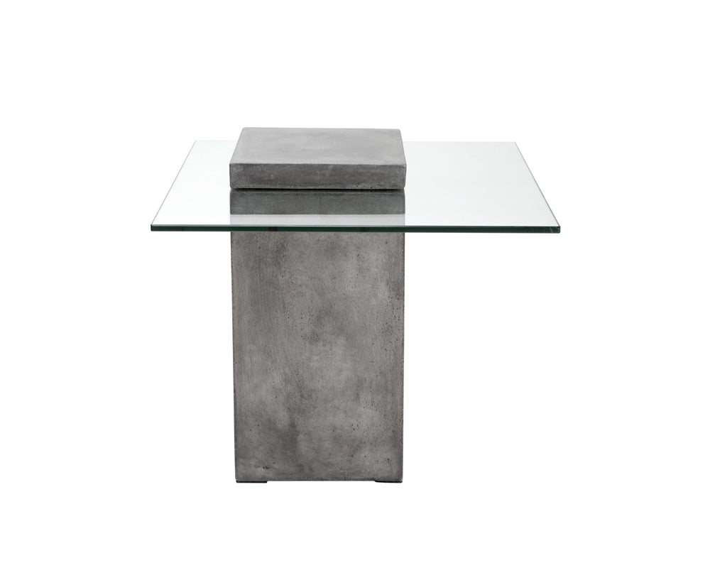 Grange End Table - Square - Grey