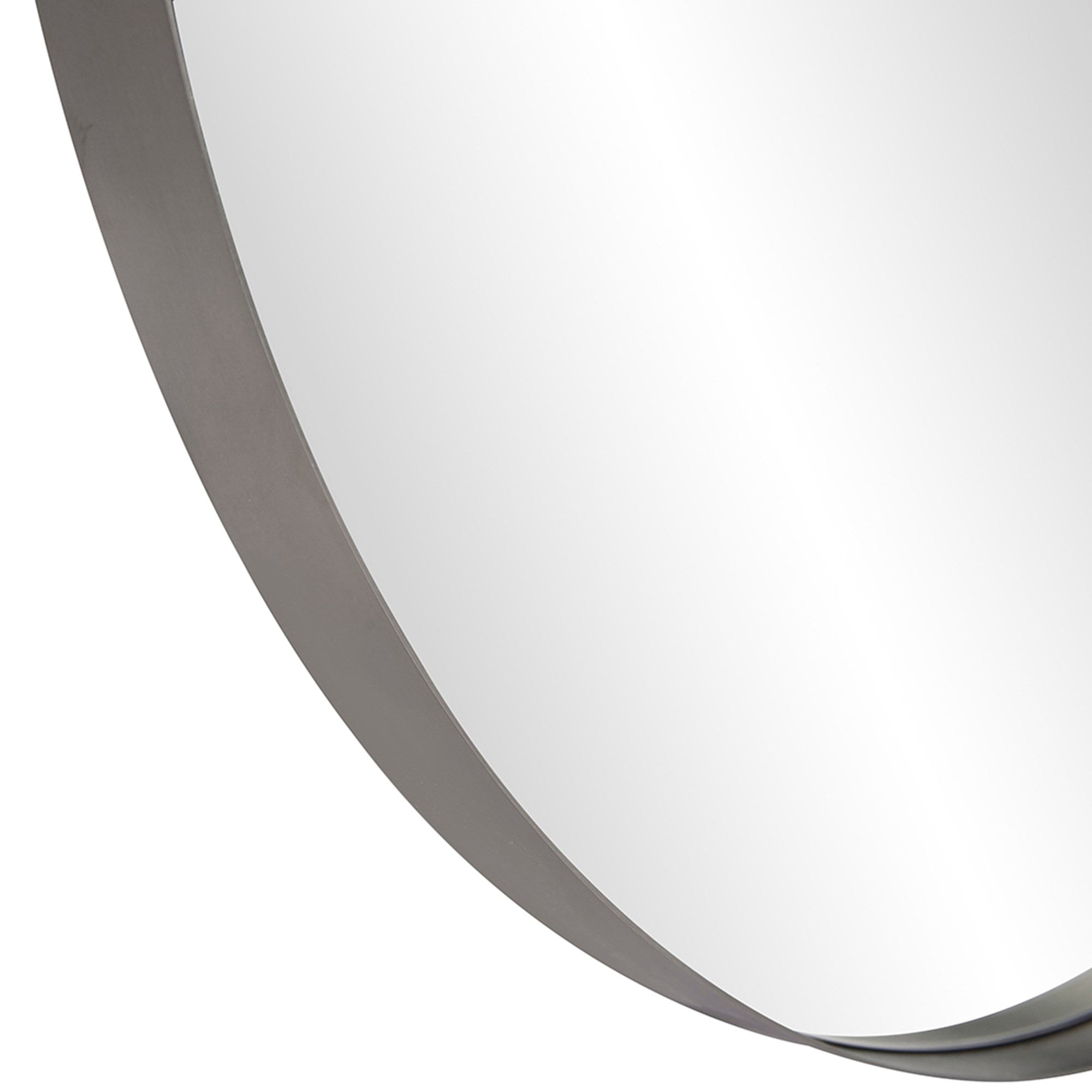 Steele Silver Round Mirror