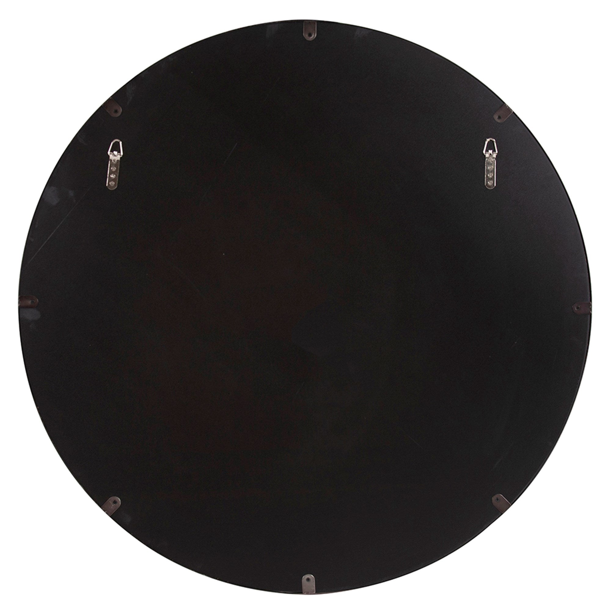 Steele Silver Round Mirror