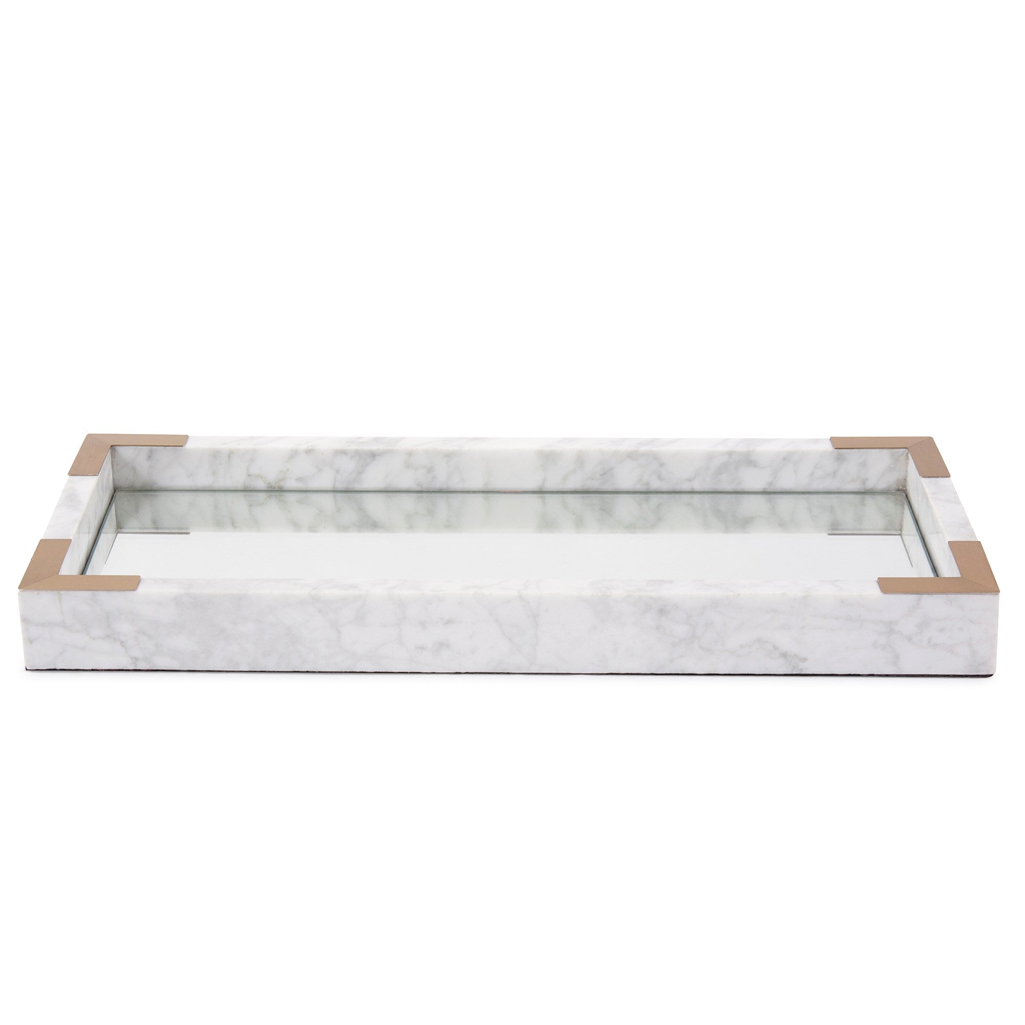 White Mirrored Marble Tray