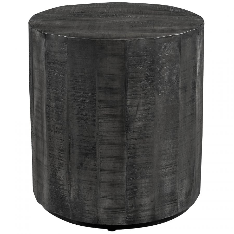Eva Distressed Grey Accent Table