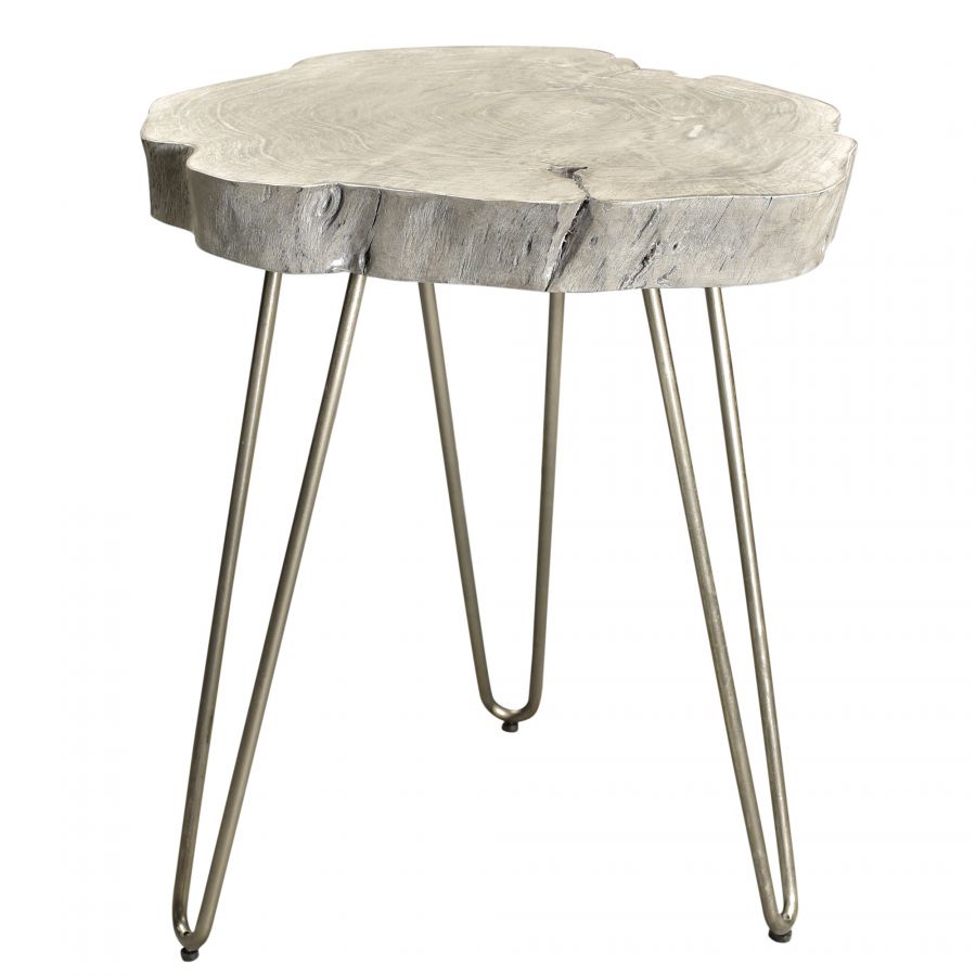 Nila Light Grey Accent Table